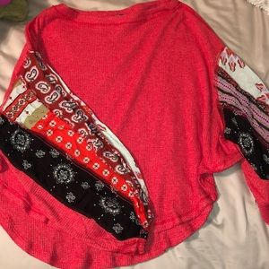 Free People Balloon sleeve shirt